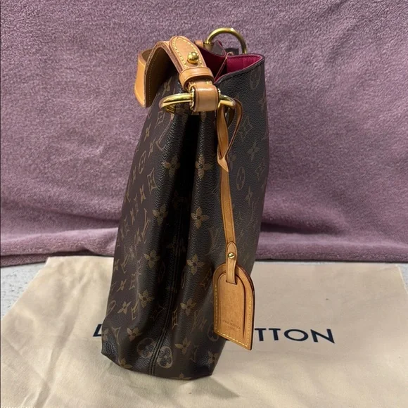 Louis Vuitton Brown Monogram Shoulder Bag - Picture 3 of 5